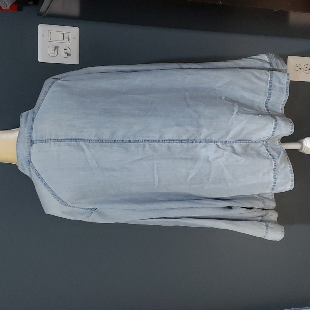 Ava & Viv Lyocell Chambray Shacket Sz 4x - image 6